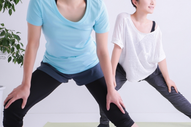 準備運動女性
